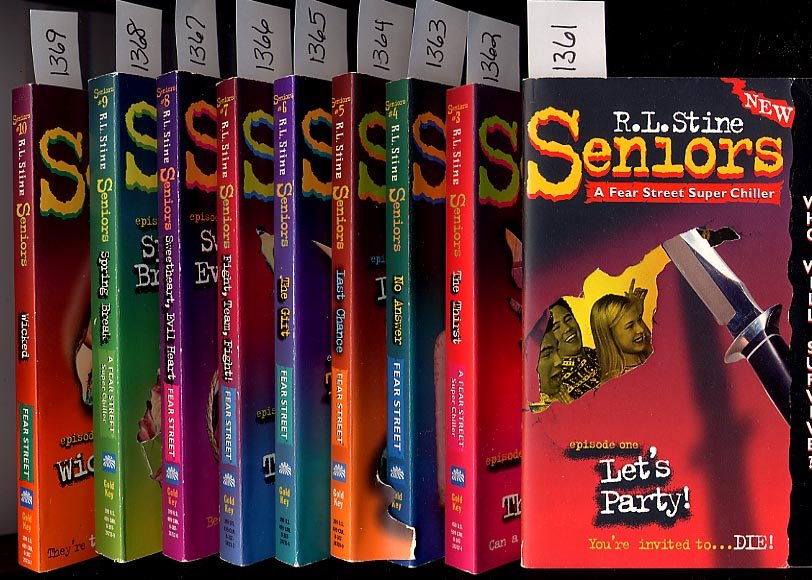 Lot of 9 Seniors Free Street Super Chillers R.L. Stine PB
