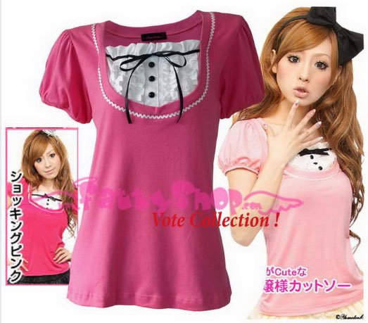 XL*PINK*T-shirt ((VOTE Collection)) chest drain & a knot INTERIOC COTTON 38" chest*FREE SHIP!!