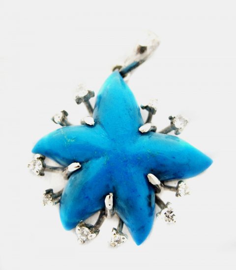Turquoise Star Pendant