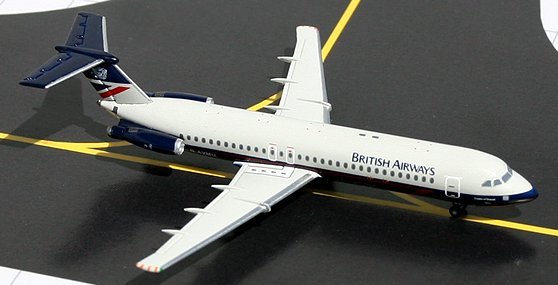 GeminiJets 1:400 British Airways BAC 111-500 Landor Colors BA00002