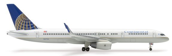 Herpa 1:400 Continental Airlines Boeing 757-200 with Winglets CA00001