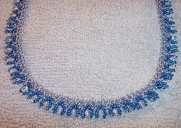 Bead drop blue