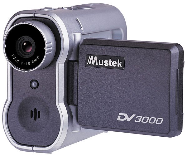 Mustek DV3000 Multi-Function Digital Video Camera w/1.5-inch LCD and 2x Digital Zoom