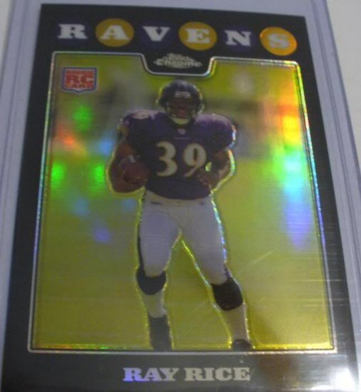 2008 TOPPS CHROME RAY RICE ROOKIE REFRACTOR w/FREE SHIPPING!