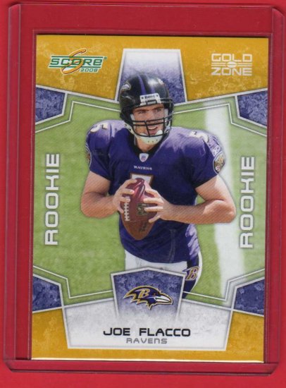 2008 SCORE GOLD ZONE JOE FLACCO ROOKIE 400/400 w/FREE SHIPPING!