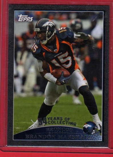 2009 TOPPS BLACK BRANDON MARSHALL 12/54 w/FREE SHIPPING!