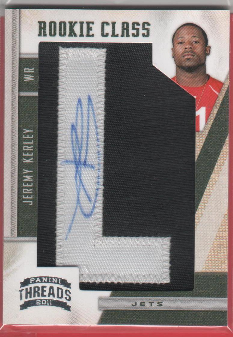 2011 Threads Jeremy Kerley Autograph Letterman 256/450