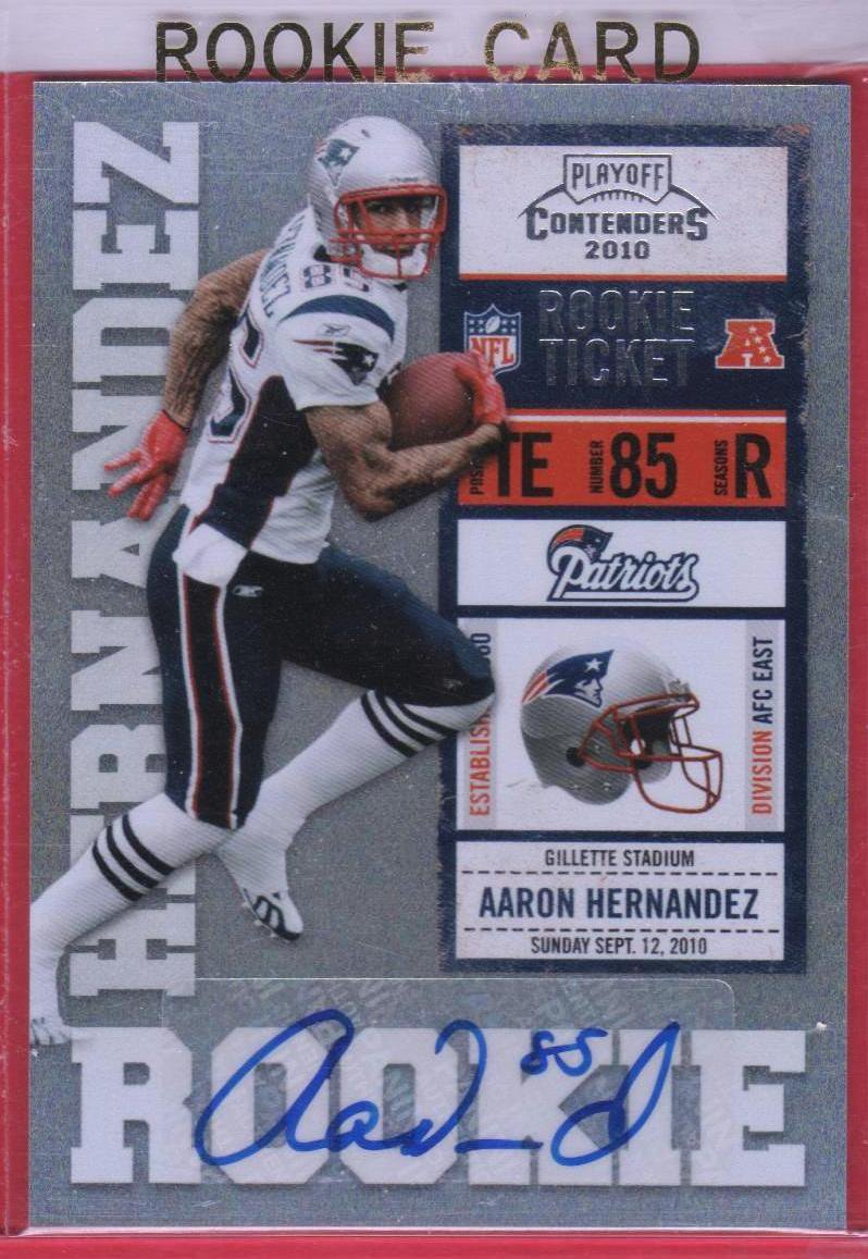 2010 Contenders Aaron Hernandez Autograph