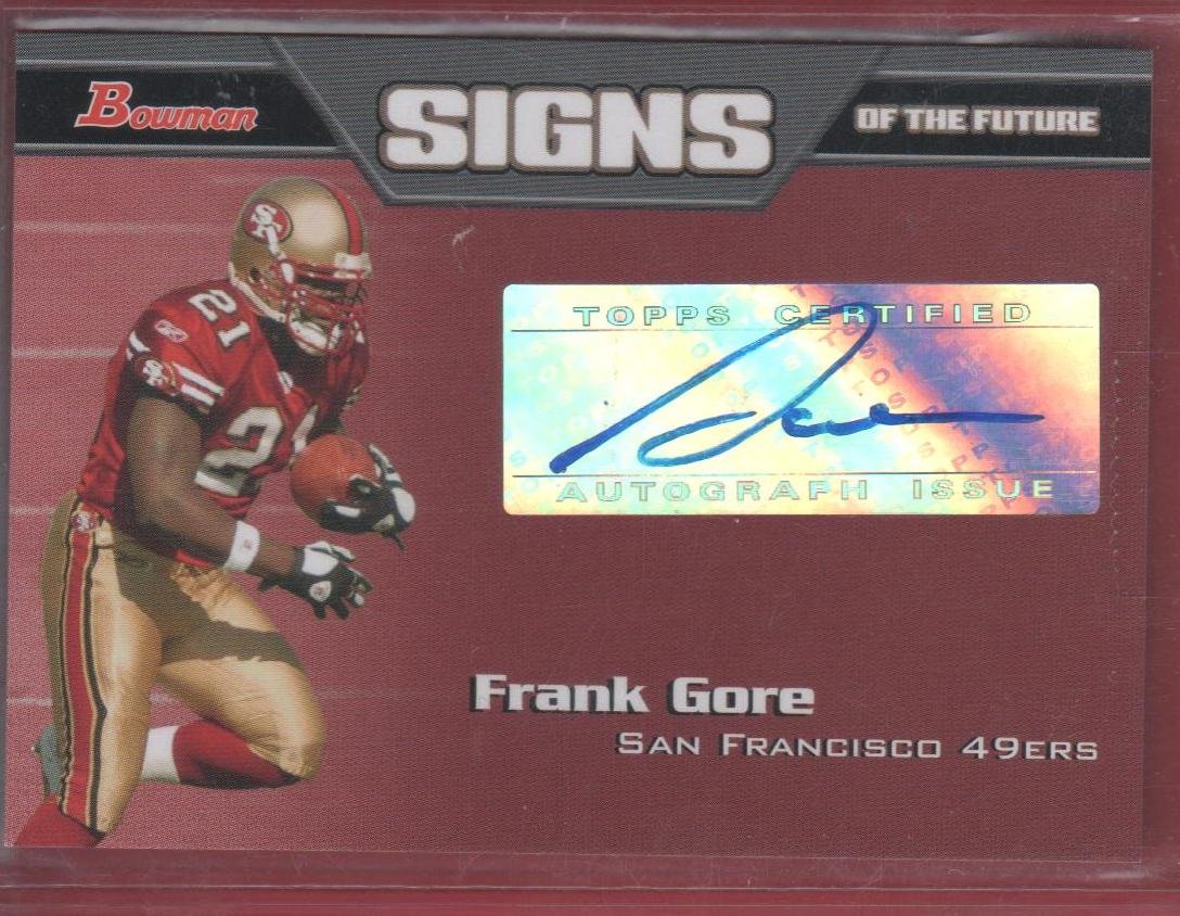2005 Bowman Frank Gore Autograph