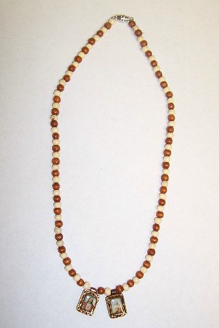 Wooden Beaded Scapular
