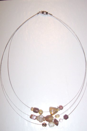 brown sliding necklace