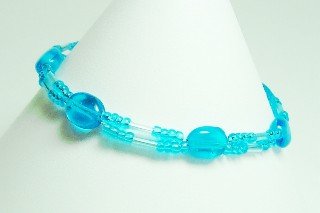 turquoise glass bracelet