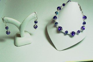 purple and silver set