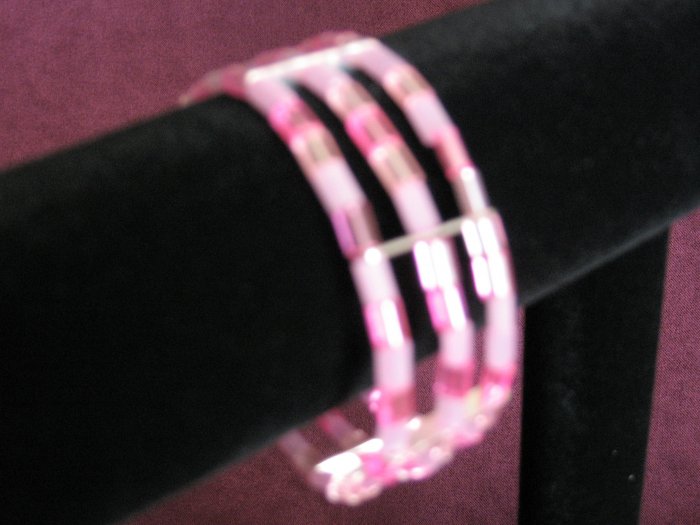 Pink "Pillow-shaped" Bracelet