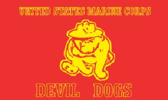 Marine Devil Dogs Flag