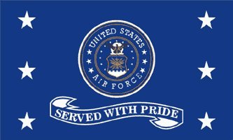 Air Force Served With Pride Flag