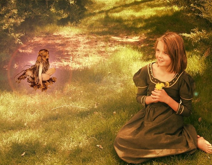 The Maiden and the Fairy Artprint