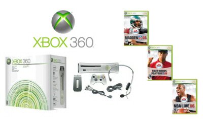 Xbox 360 Premium Gold Pack Mega Sports Bundle Video Game System