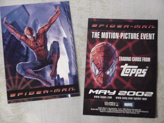Topps Promo card Spiderman Twin Towers