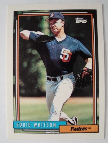 1992 Topps,, Baseball Card, Eddie Whitson, Padres