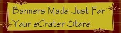 Banner or Logo made for your eCrater Store