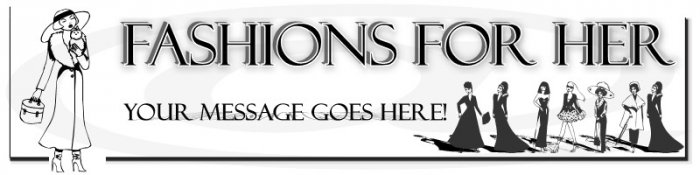 Custom Website Header - Fashions For Her - OOAK