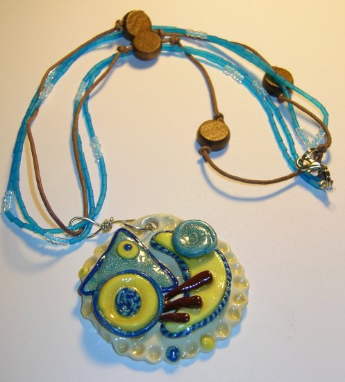 Sun, moon pendant