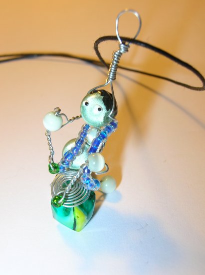 Drummer necklace charm