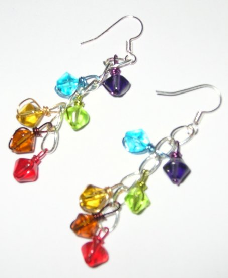 Glass beads earrings