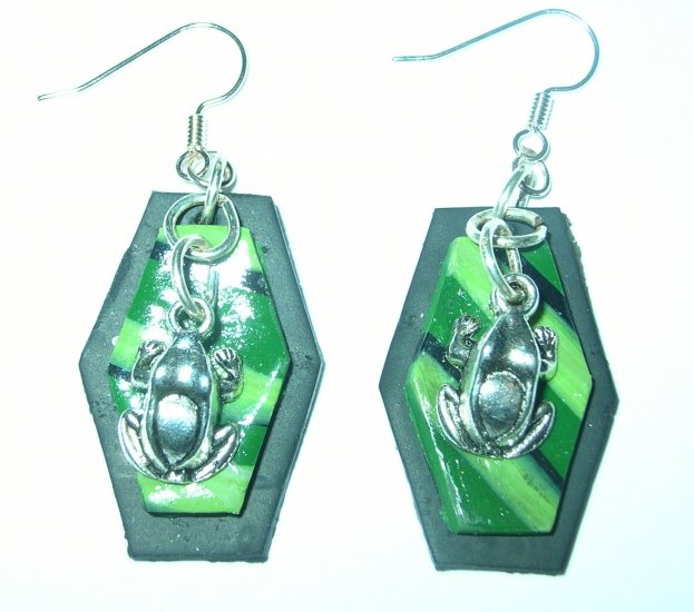 Frog earrings
