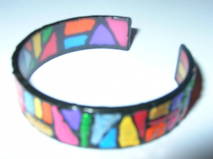 Zulu Style handpainted bracelet