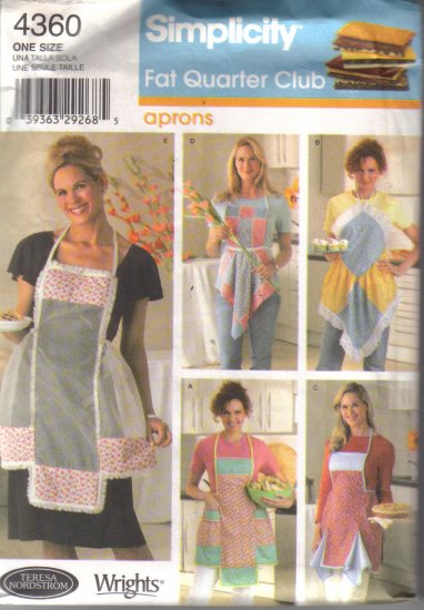 4360 Simplicity Fat Quarters Club-Aprons
