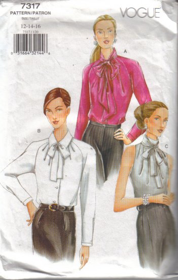 7317 Vogue Misses Loose Blouses