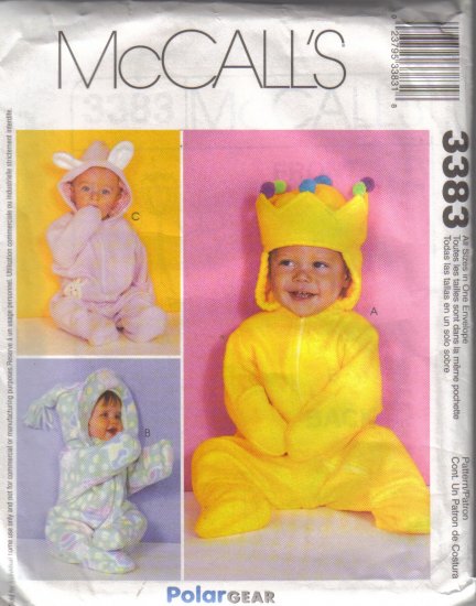 3383 McCalls Infants Buntings