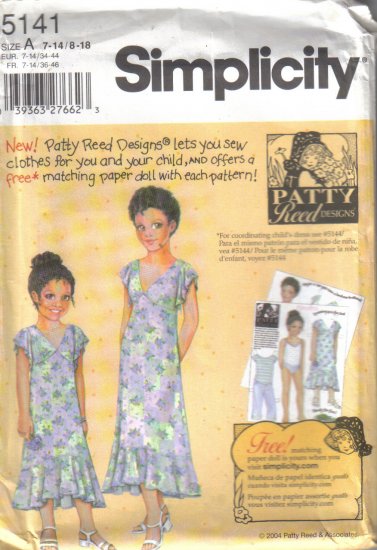 5141 Simplicity -Girls & Misses Dresses