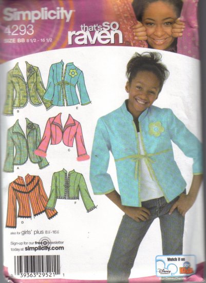 4293 Simplicity-Thats So Raven-Decorative Jackets