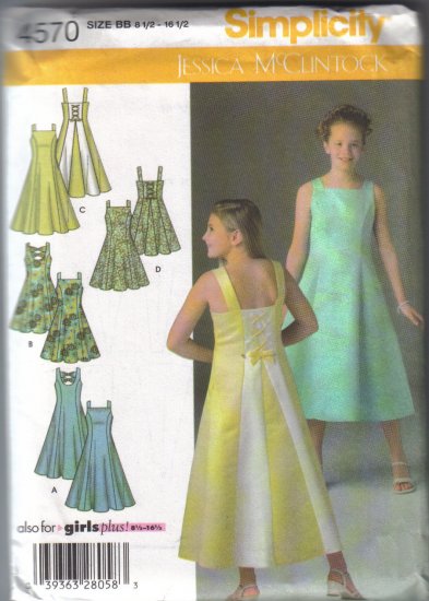 457Simplicity Jessica McClintock Special Occassion Dresses