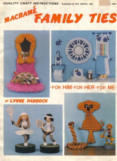 1981 Macrame" Family Ties by Lynne Paddock