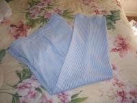 MEN'S VINTAGE LT BLUE PIN STRIPED PANTS- 34 / 27
