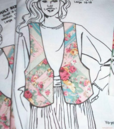 Daisy Kingdom Patty's Attic Vest Patterns-Adult S-M-L