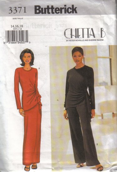 3371 Butterick Chetta B Misses Top,Skirt & Pants 8-24