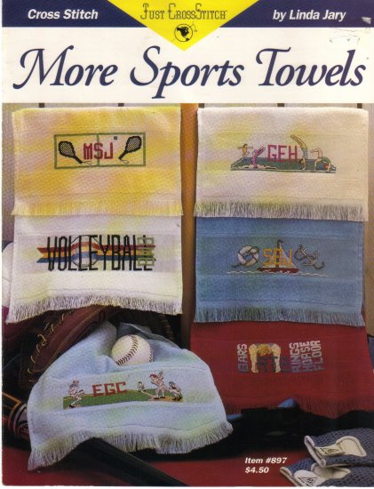 1993 Just Cross Stitch-More Sports Towels