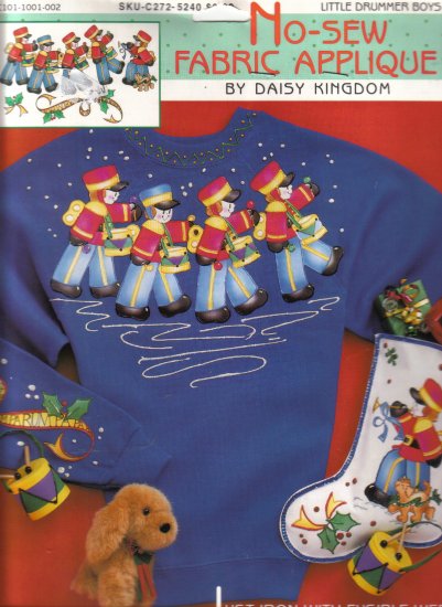 Daisy Kingdom New Sew Applique-Little Drummer Boys