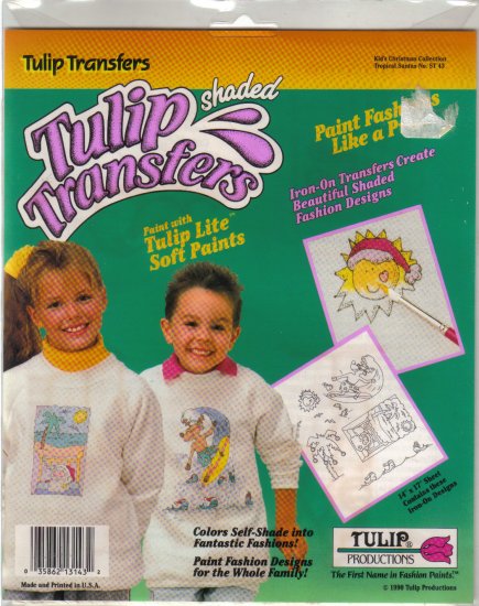 1990 Tulip Transfers-Kids Tropical Santa