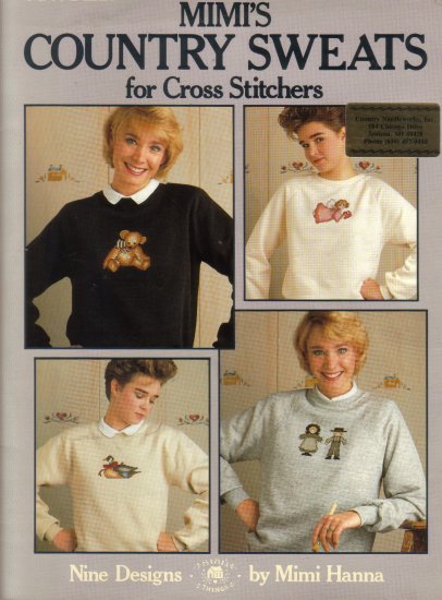 1987 Leisure Arts-Mimi's Country Sweats-For Cross Stitch