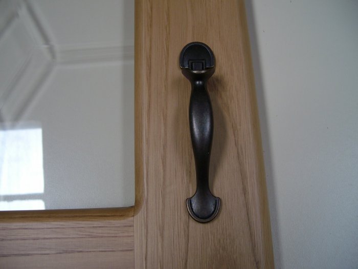 Thumb Latch Style Door HandleAntique Brass Finish
