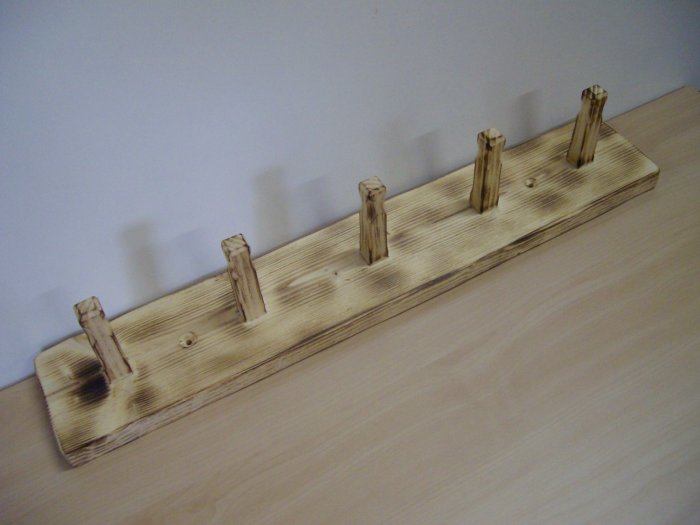 wooden coat peg rail