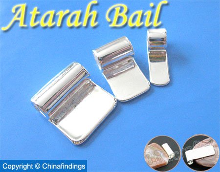 Atarah Tube Bails-Perfect for Glass Pendants and Scrabble Tiles
