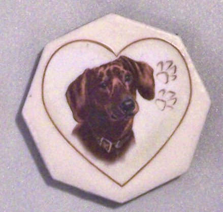 Ceramic TILE MAGNET Dachshund design 2.5 inch Refrigerator magnet 2010074