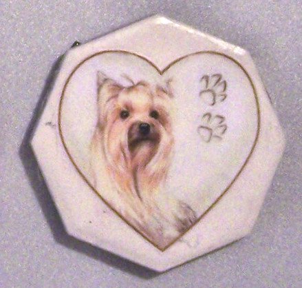 Ceramic TILE MAGNET Yorkie design 2.5 inch Refrigerator magnet 2010075